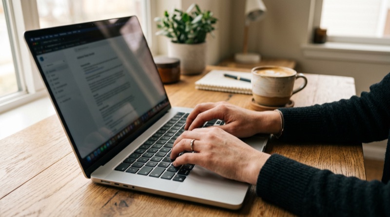 Typing a learning question into the Lesson Builder